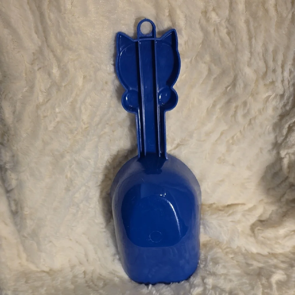Blue Cat-Shaped Pet Food Scoop